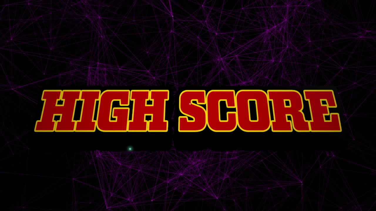 Animation of network of connections over high score