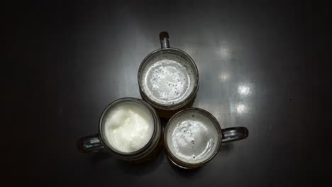 ¡vamos, amigos, brindando con la cerveza!