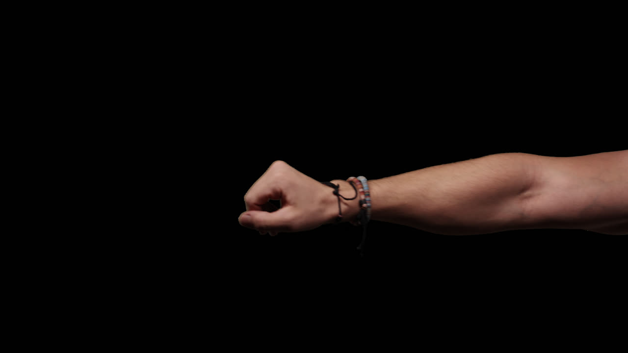 gestos de la mano con el canal alfa