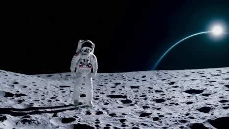 astronauta en la luna