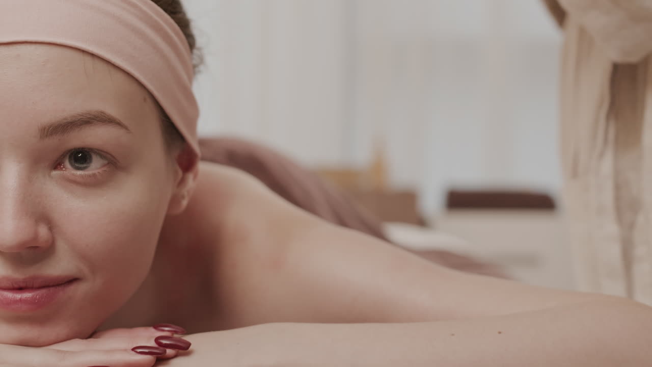 Young Woman Having Relaxing Massage