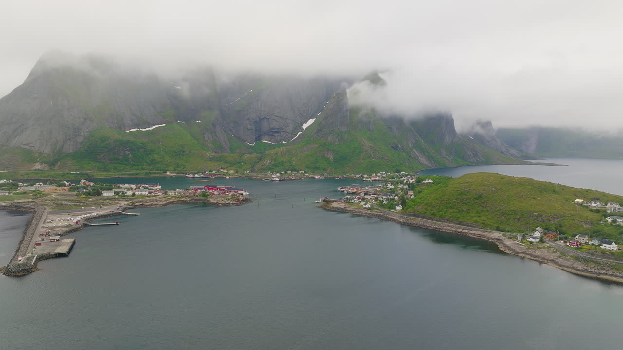 Fishing Village Of Reine On The Island of Moskenes&oslash;ya, Lofoten Archipelago, Norway