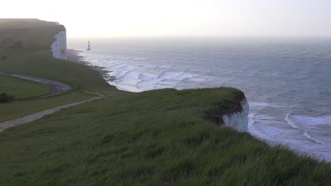 the white cliffs of dover near beachy head in southern england