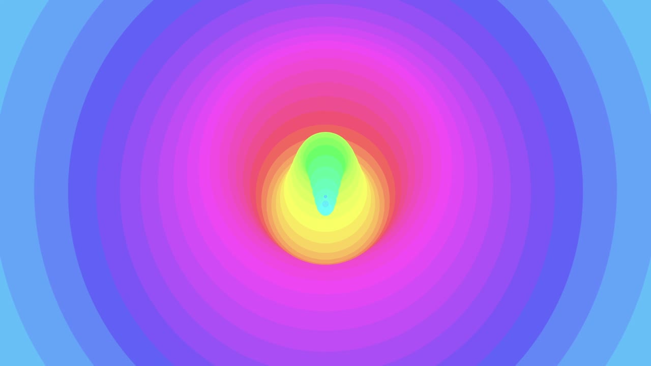 círculos de vértigo del arco iris de neón con forma abstracta