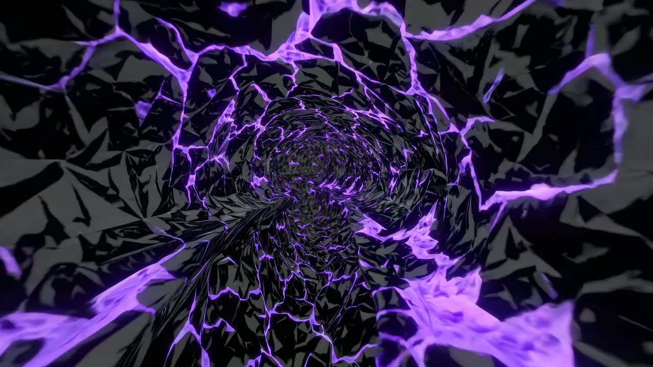 Abstract black and purple vortex design
