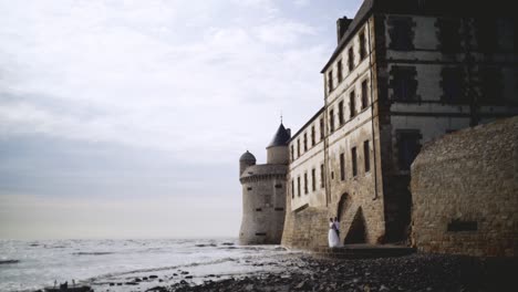 wedding at a coastal castle