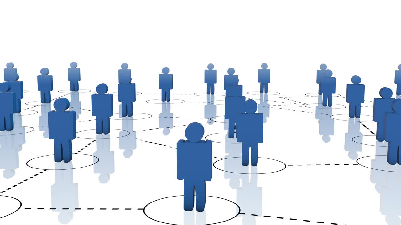 White background with blue human silhouettes.