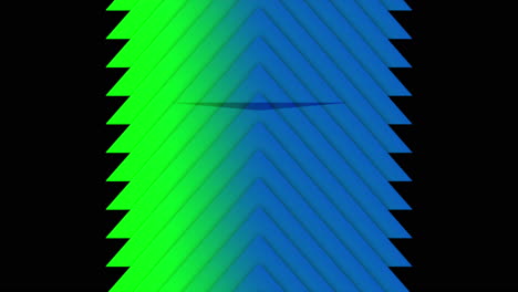 motion geometric gradient green and blue triangles 1