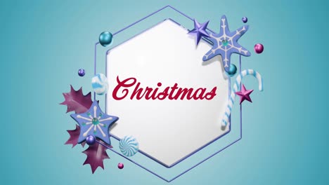 Animation-Von-Weihnachtlichem-Rotem-Text-Im-Rahmen-Mit-Dekoration-Auf-Blauem-Hintergrund