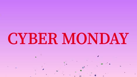 ciber lunes venta evento texto animación gráficos en movimiento