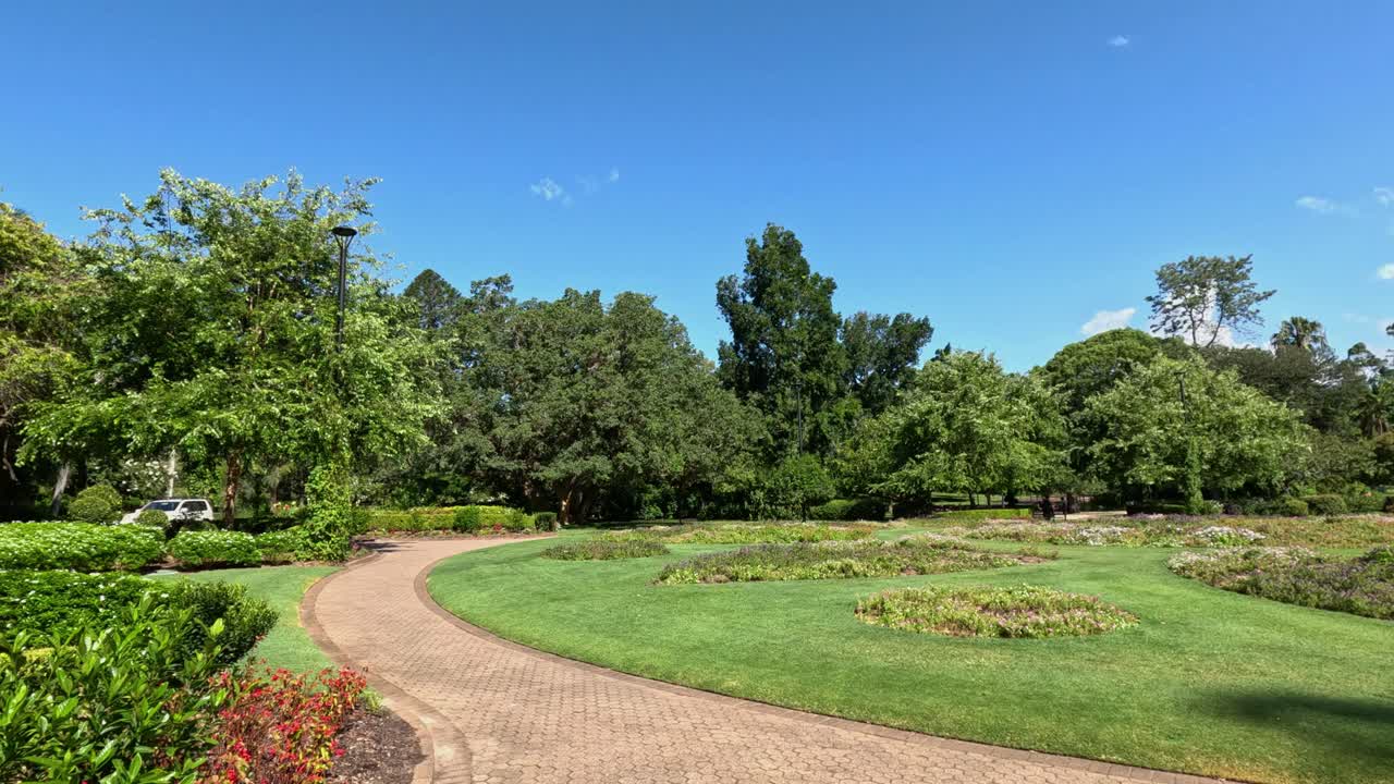 time-lapse de un paisaje pacífico del parque