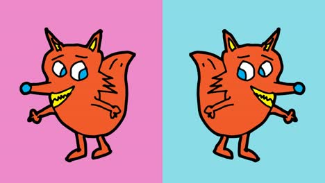 kids drawing pop art seamless background with theme of ferret