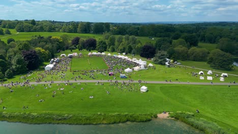 in the joust where legends grow, at leeds castle, the trumpets blow
