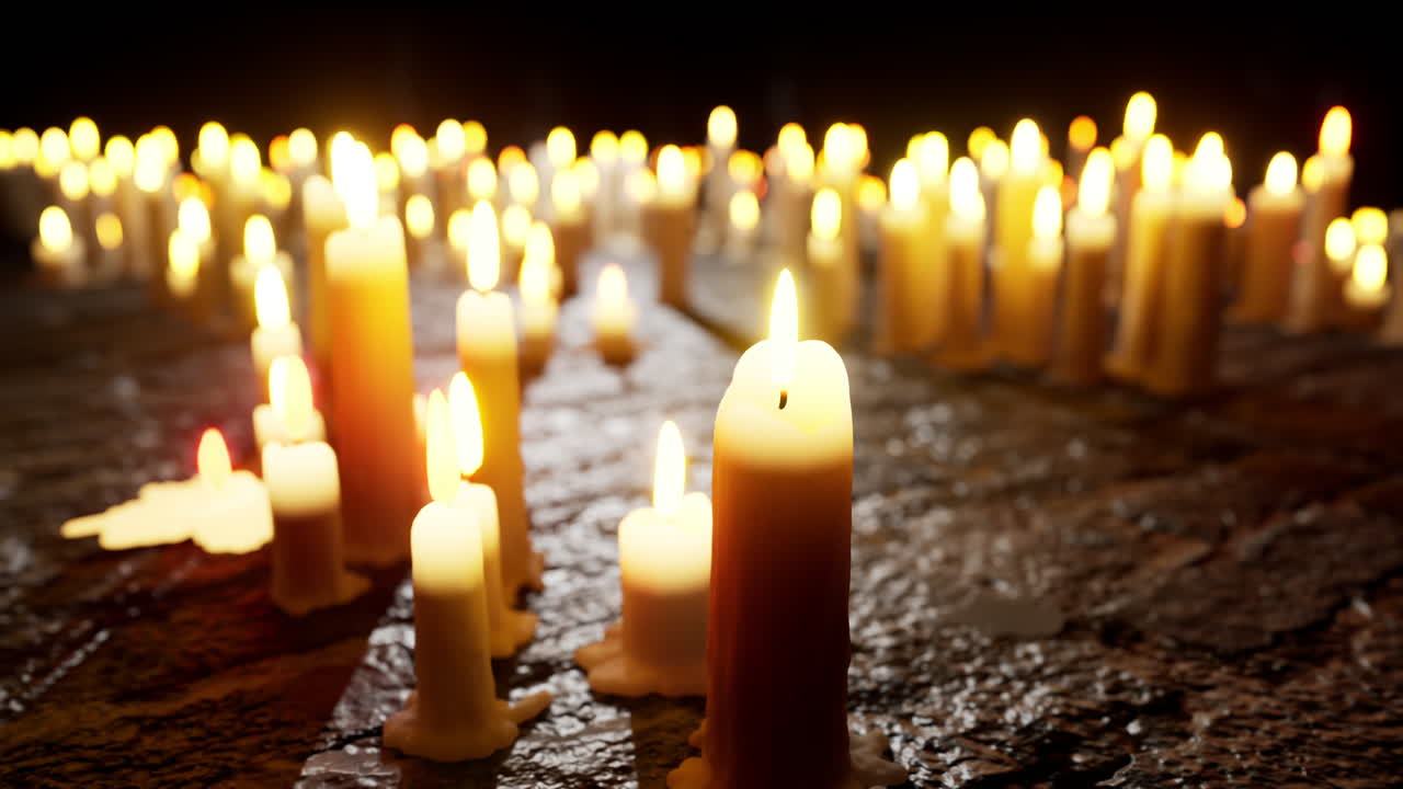 velas en la oscuridad