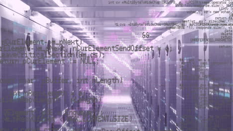 animation of dna strand and data processing over computer servers
