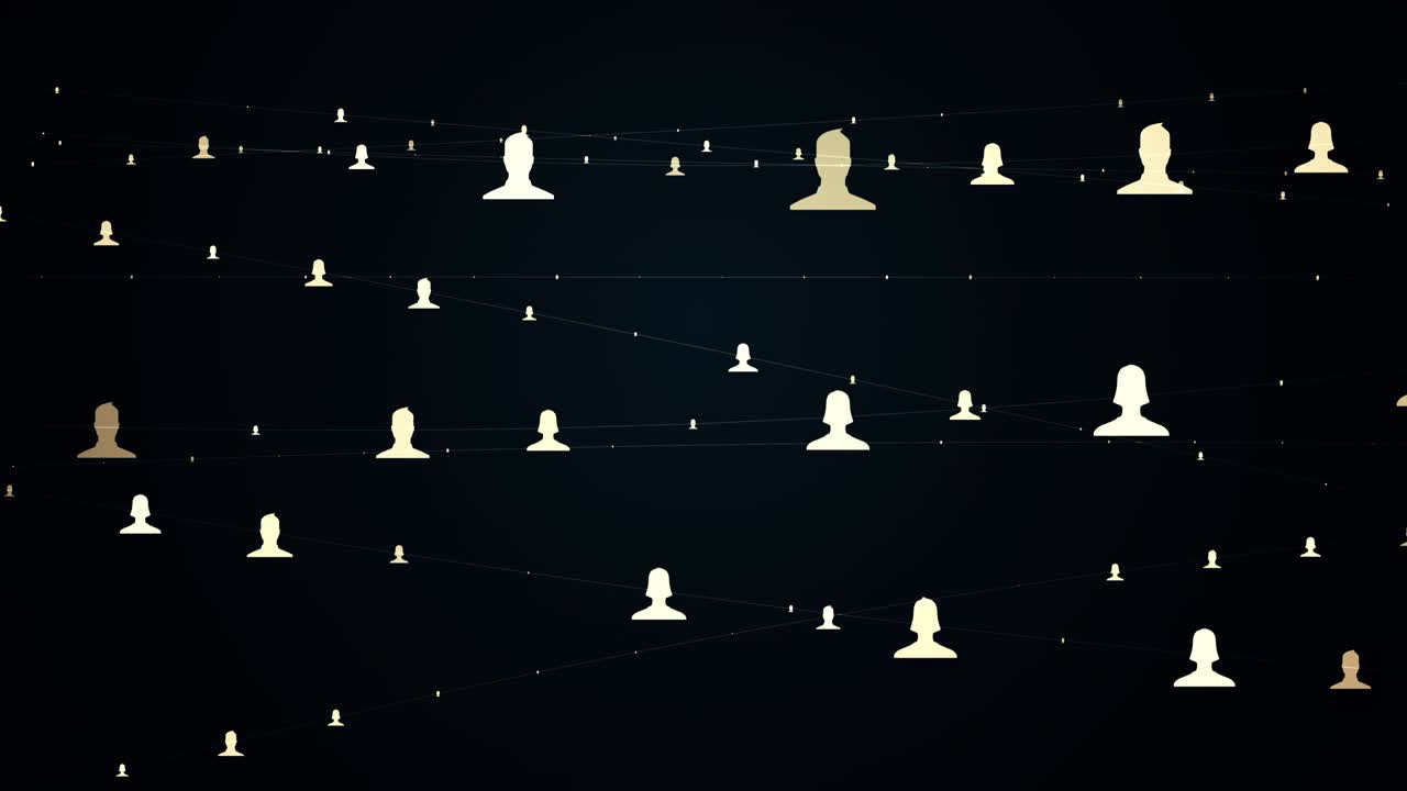 남성과 여성의 연결된 아바타