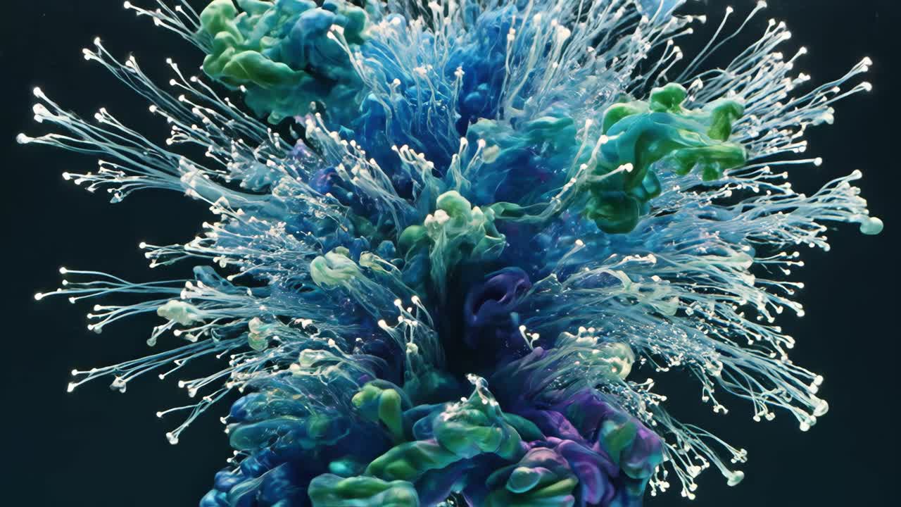 explosión de tinta abstracta