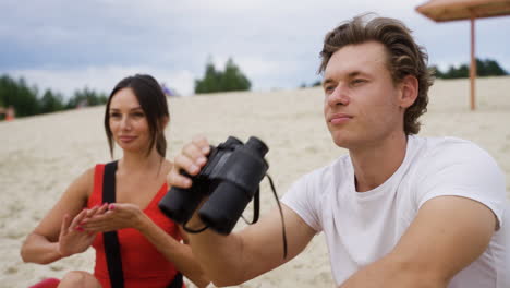 socorristas en la playa