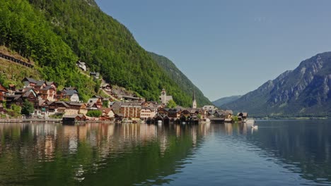 charming mountain village by the lake