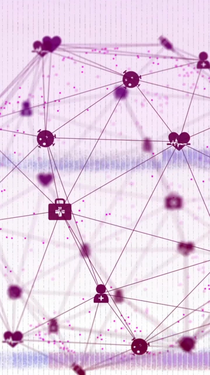 Animation of globe with networks of connections