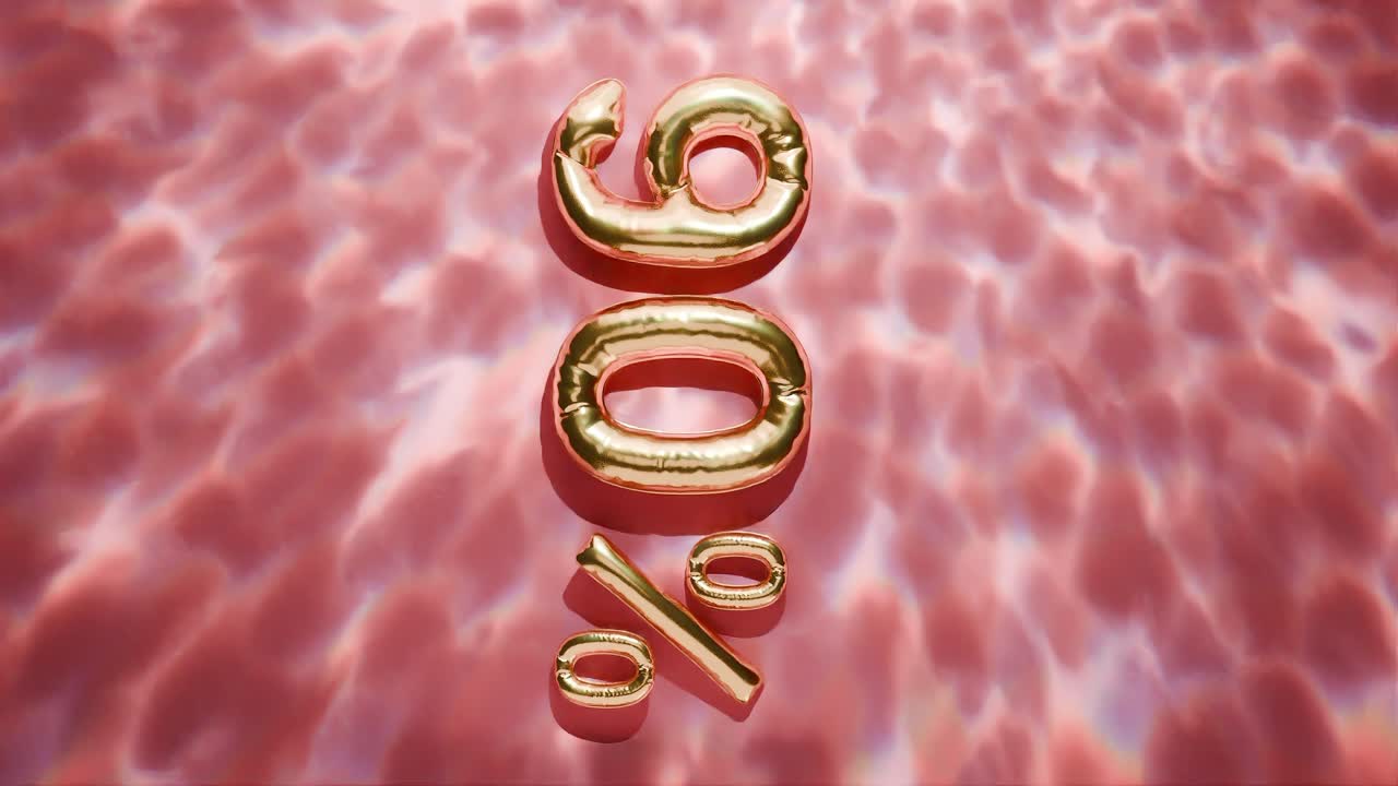 물 위에 떠다니는 황금색 90%의 물결은 빨간색 바탕에 수직으로 나타납니다.