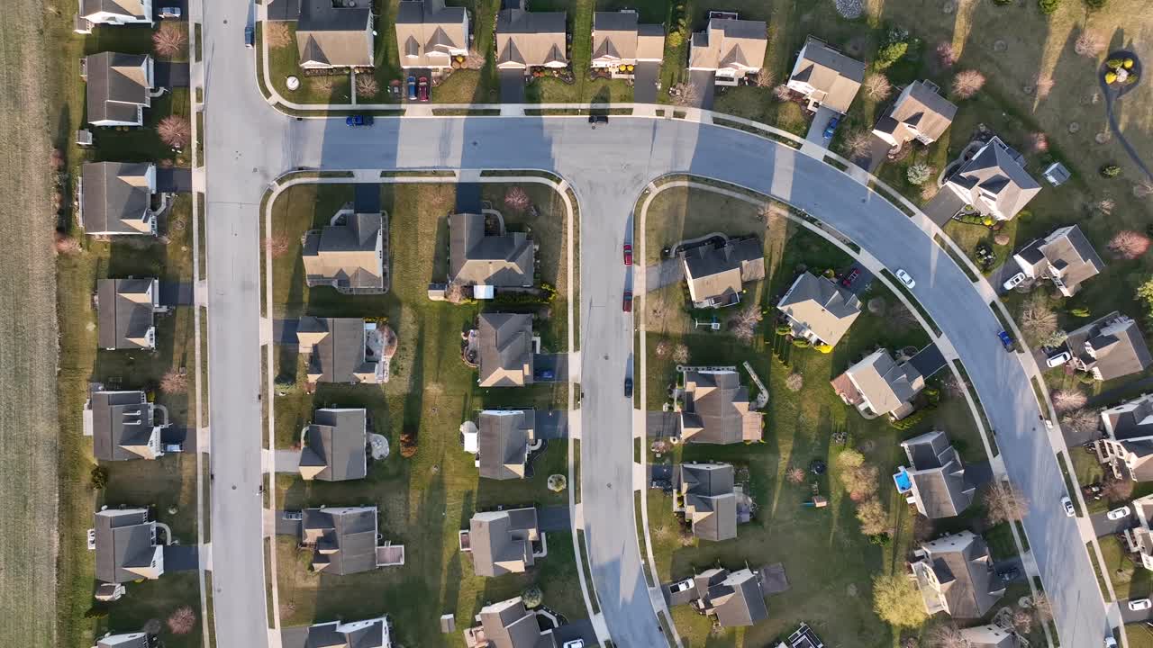 el vecindario americano vista desde arriba