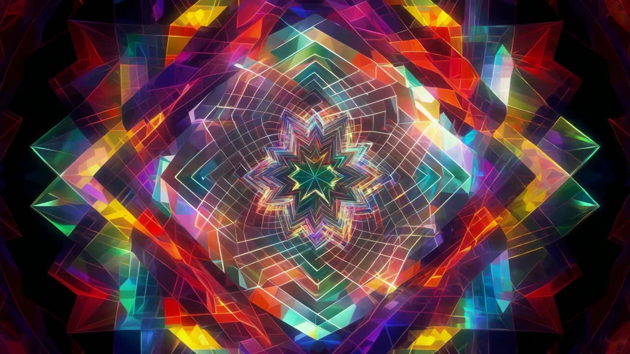 diseño de caleidoscopio geométrico abstracto