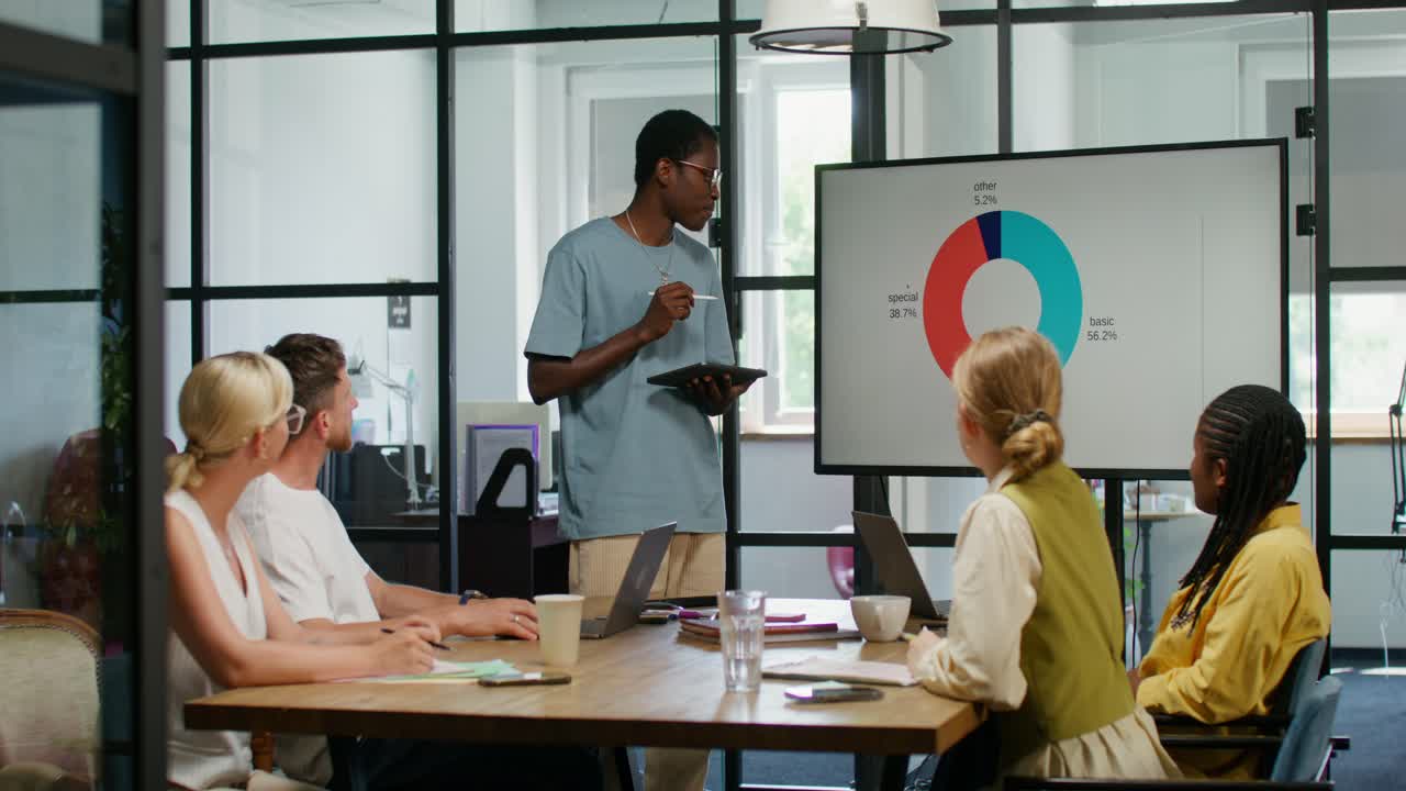 reunión de negocios y presentación