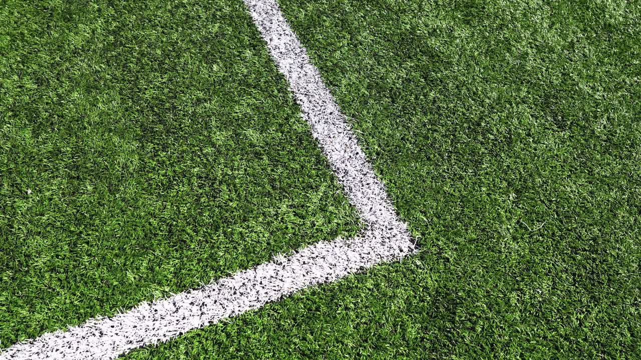 Field with a White Line