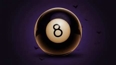 an exploration of the mystical eight ball: a visual journey through the secrets and symbolism behind the iconic fortune-telling device in a dark, enigmatic setting