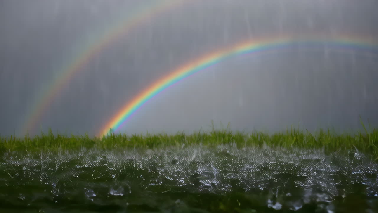 Double Rainbow after Rain