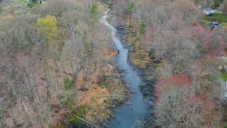 Pushing-forward-along-a-small-creek-amidst-suburban-woods