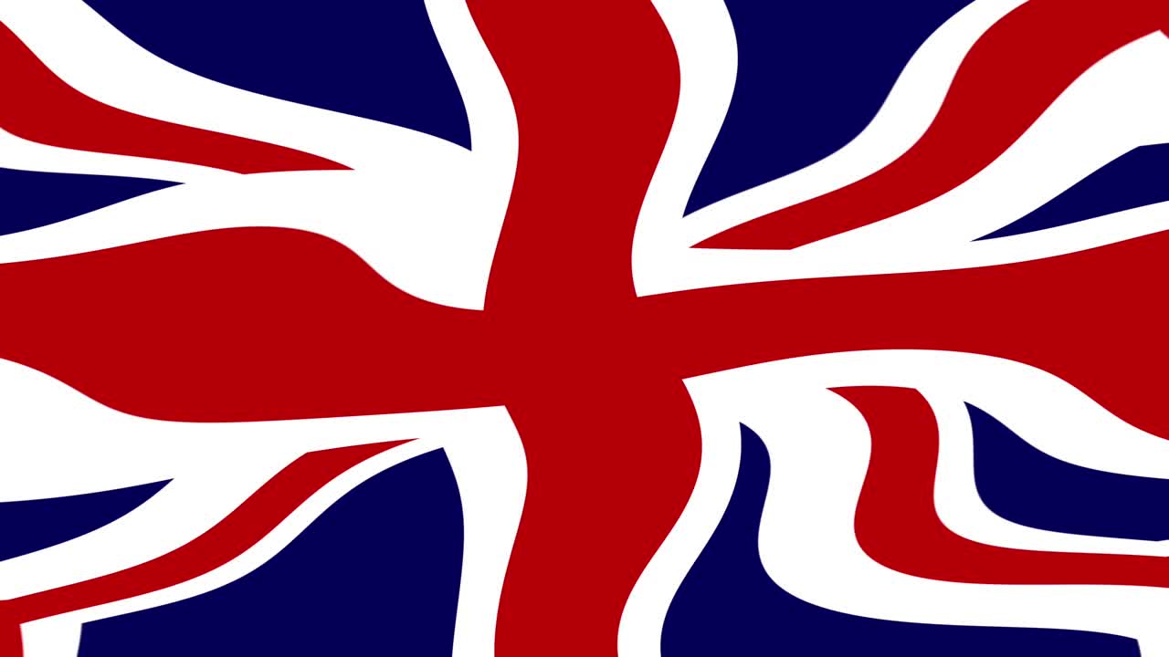 bandera union jack animada bajo el agua