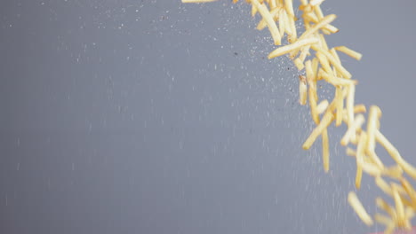 fast food, french fries and chips falling