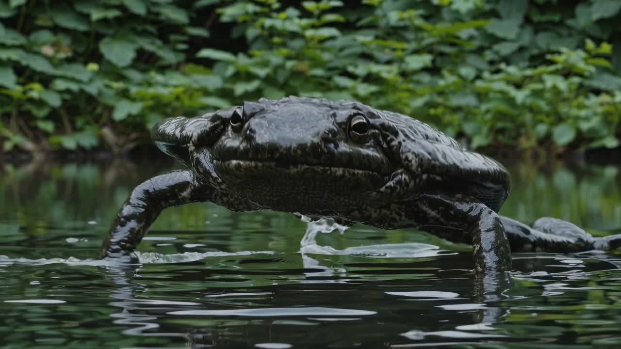 Large Frog in Water