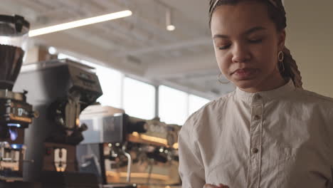 coffee degustation by professional barista