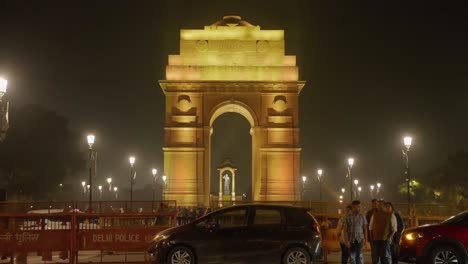 India-gate-in-yellow-light