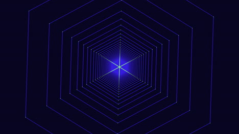 Spiralförmiges-Futuristisches-Sechseckmuster-In-Schwindel-Auf-Schwarzem-Farbverlauf