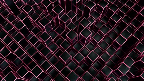4k cubos geométricos abstractos.