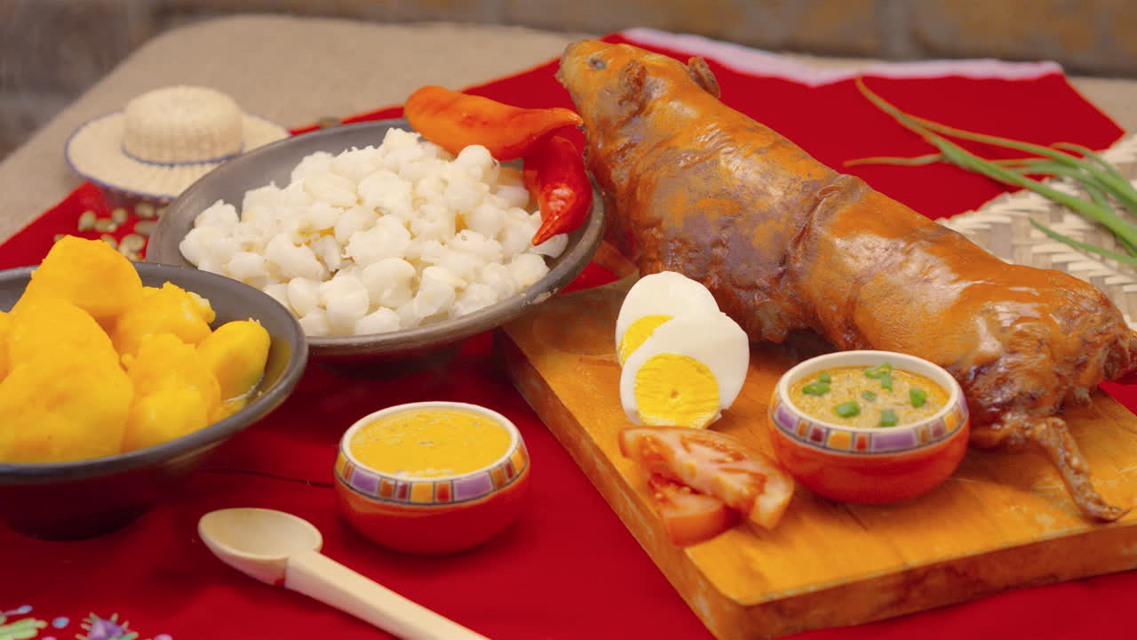 cuy asado de ecuador, perú, colombia, bolivia