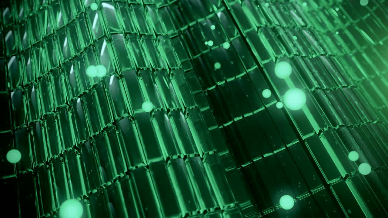 4k 추상 유리 기술 블록