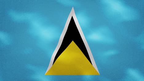 saint lucia dense flag fabric wavers, background loop