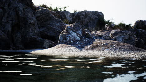 majestic rock formation in spanish waters