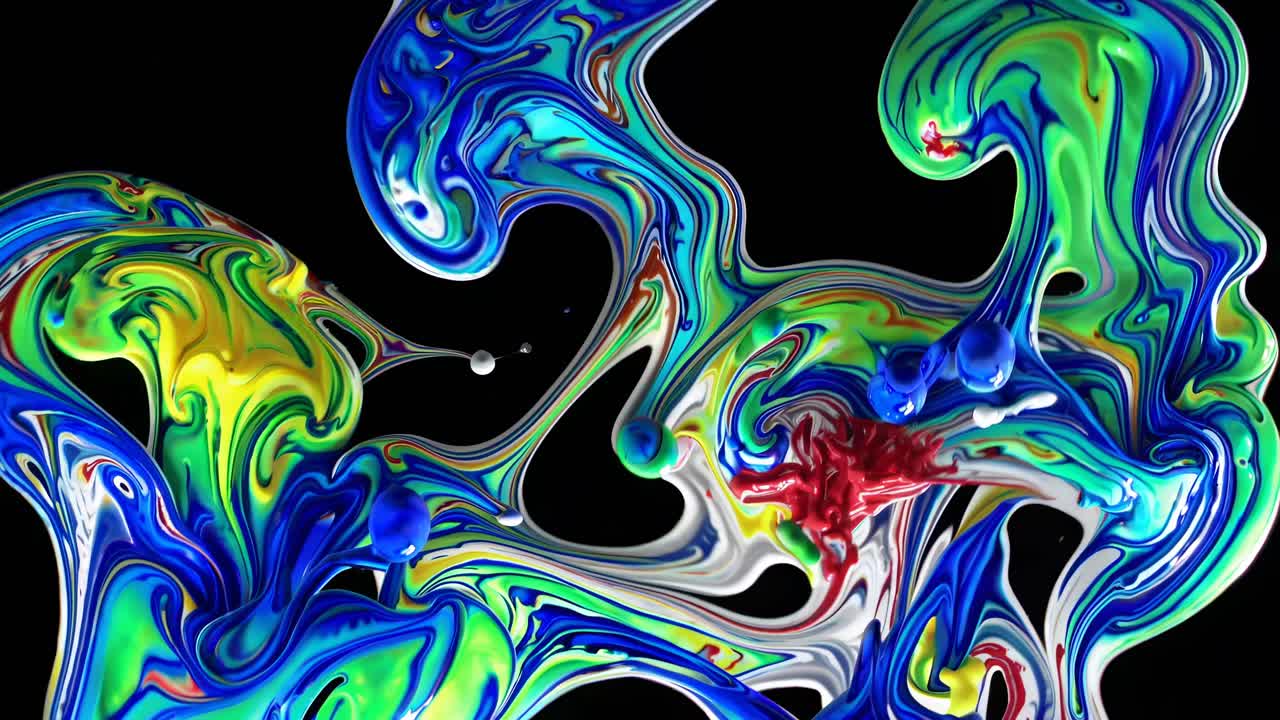 explosión de pintura abstracta