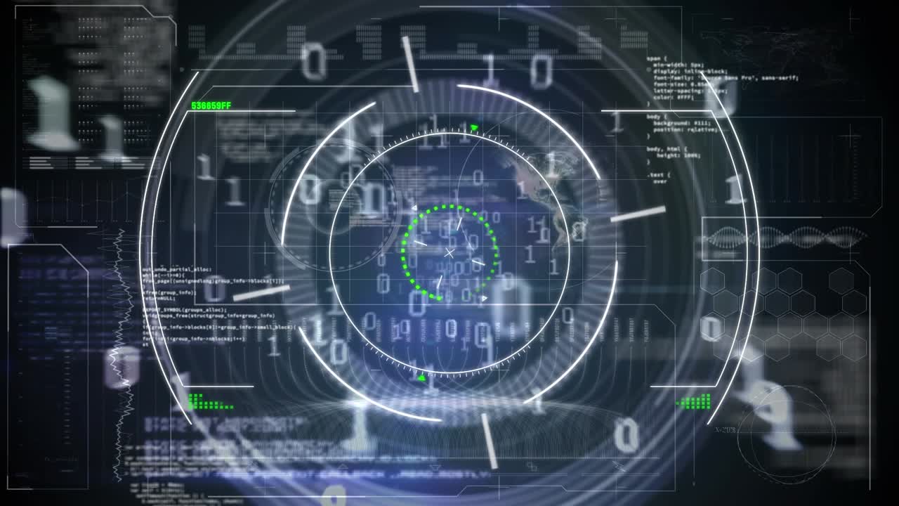 Animation of scope scanning over data processing