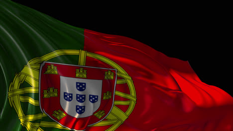waving flag of portugal
