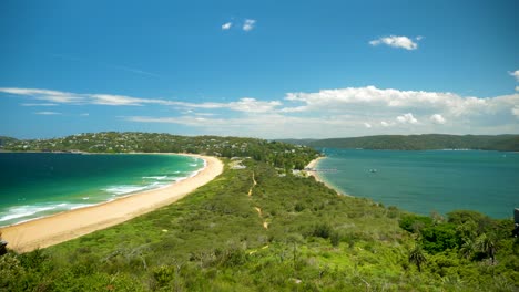 Palm-Beach-Aussichtspunkt,-Barrenjoey-Leuchtturm-Aussichtspunkt-Tourismusorte-In-Sydney