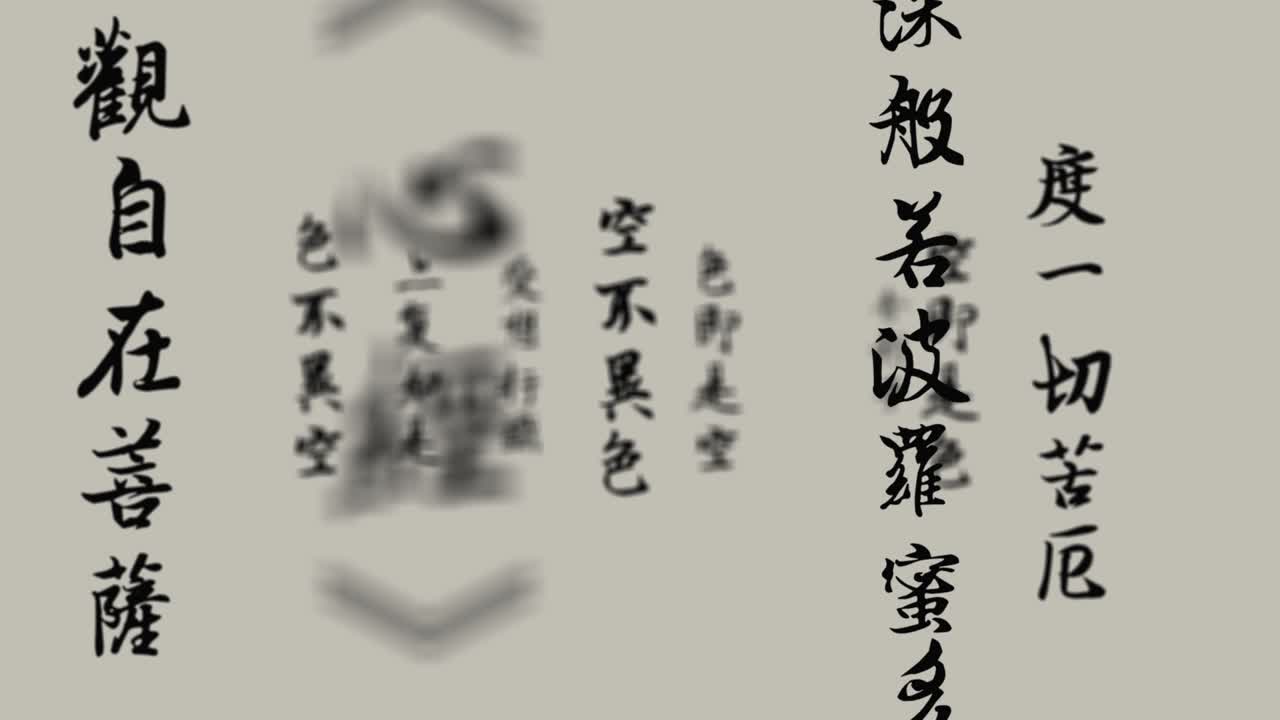 Chinese calligraphy, Chinese characters, Chinese culture, Heart Sutra, Buddhism