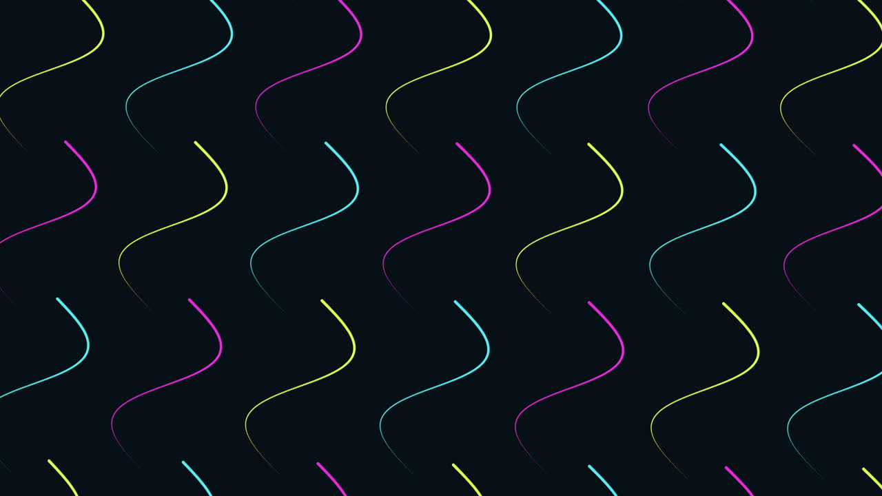 Vibrant wavy lines form striking black and white pattern
