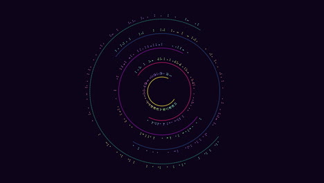 diseño en espiral colorido con líneas superpuestas